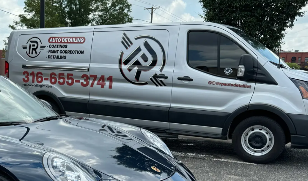 RP Auto Detailing service van in Wichita, KS